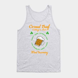 Happy Saint Patricks Day Celebration Corned Beef Cabbage Tank Top